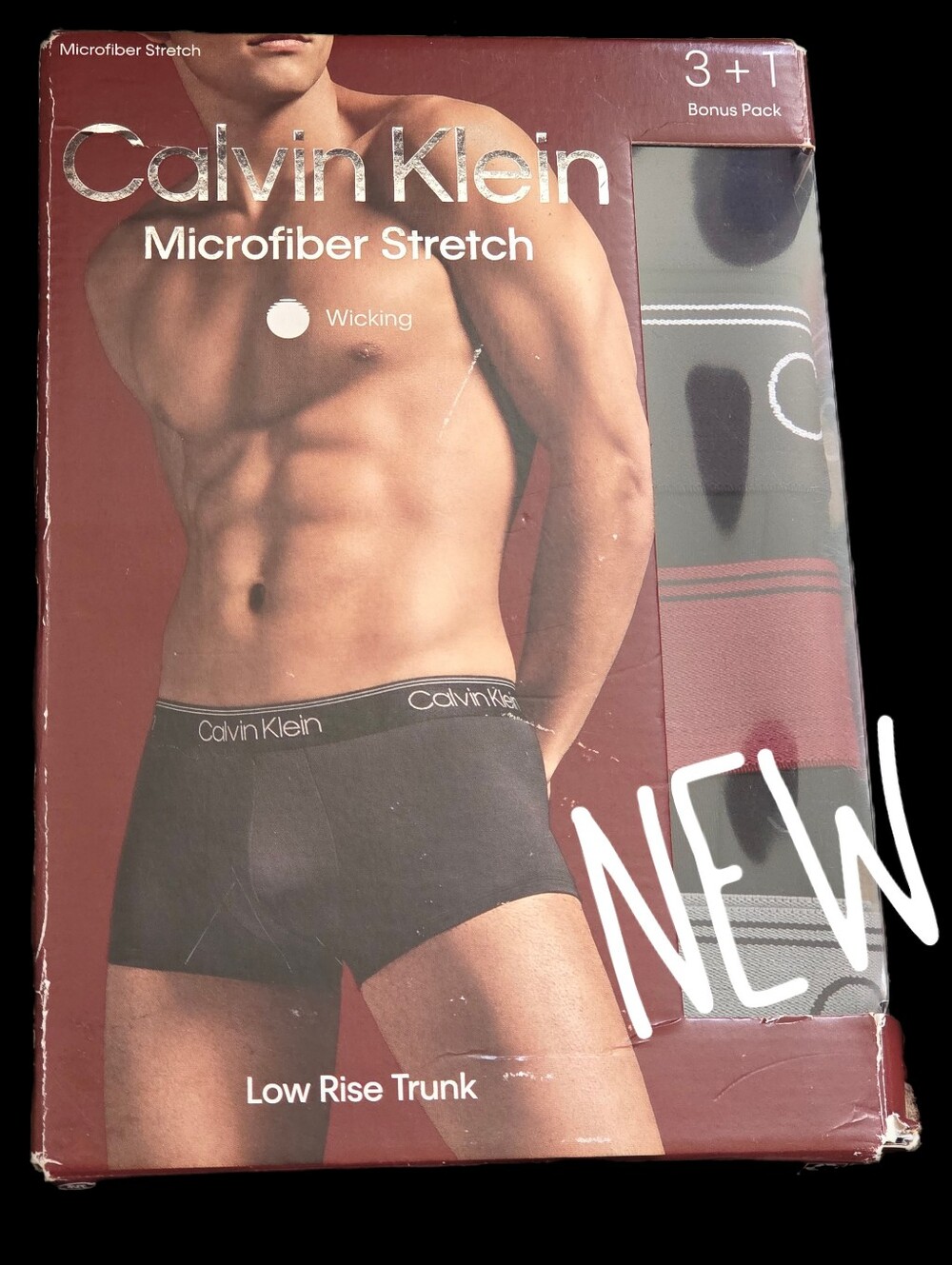 NEW Calvin Klein 4-pk low rise trunks briefs Men M